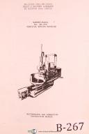 Barnes Kadia-Barnes Kadia Hone No. SH-350, Verical Honing, Operations & Service Manual 1987-SH-350-01
